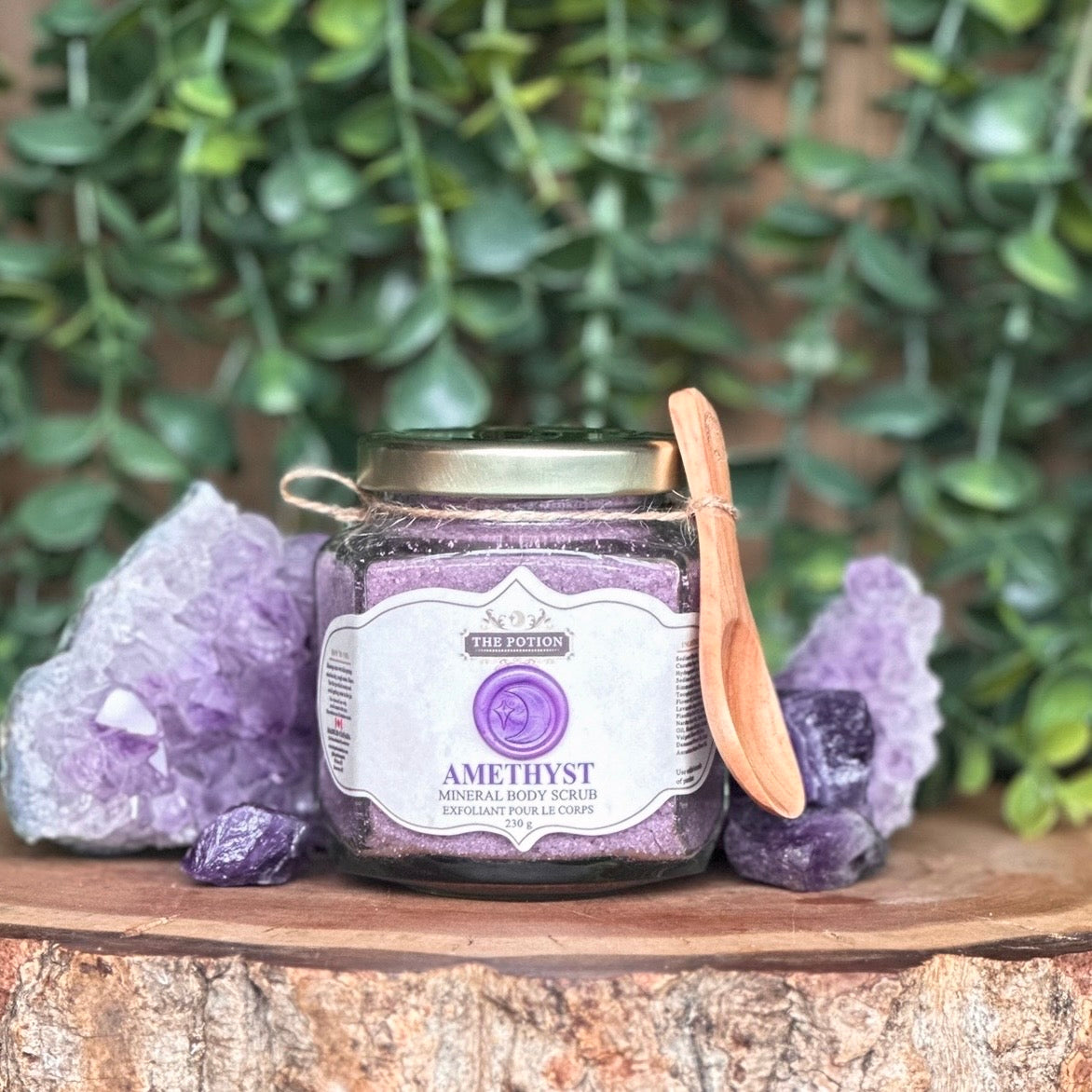 Amethyst. Mineral Body Scrub