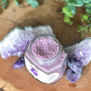 Amethyst. Mineral Body Scrub