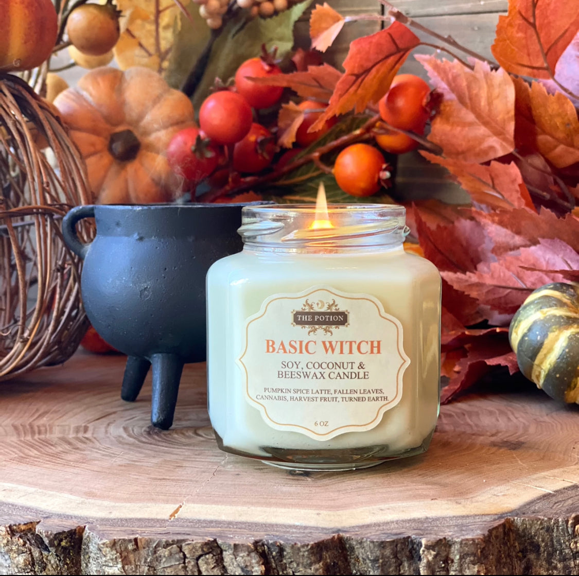BASIC WITCH. Soy, Coconut & Beeswax Candle
