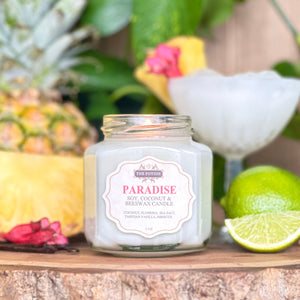 PARADISE Soy, Coconut & Beeswax Candle