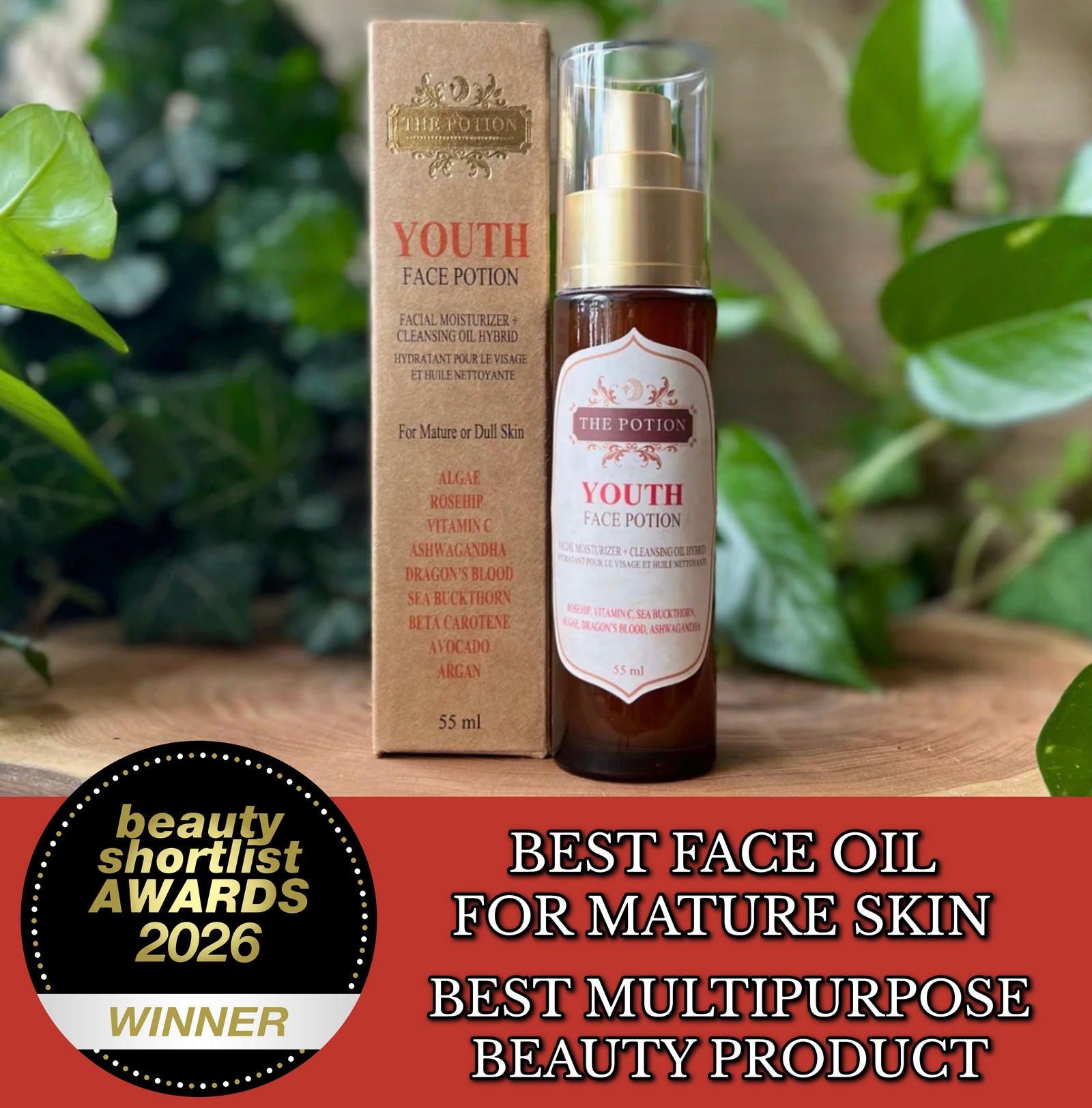 YOUTH. Facial Moisturizer + Cleansing Oil Hybrid.