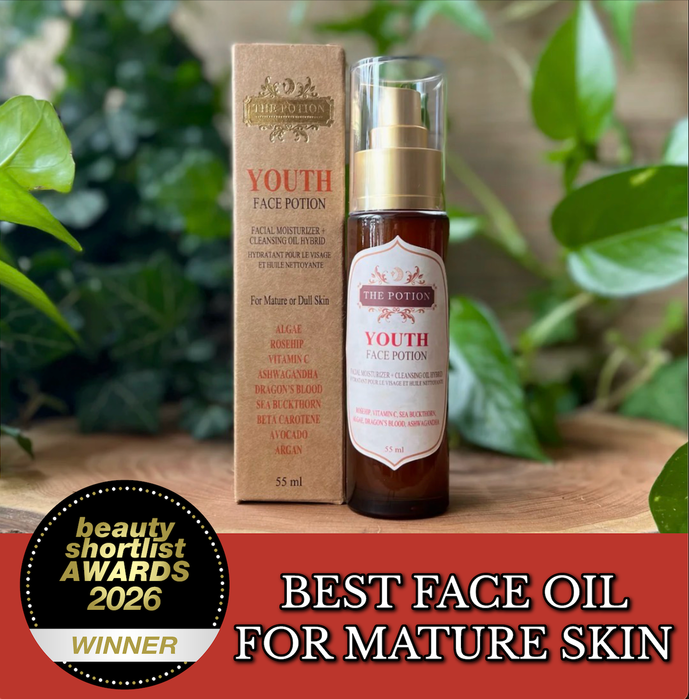 YOUTH. Facial Moisturizer + Cleansing Oil Hybrid.