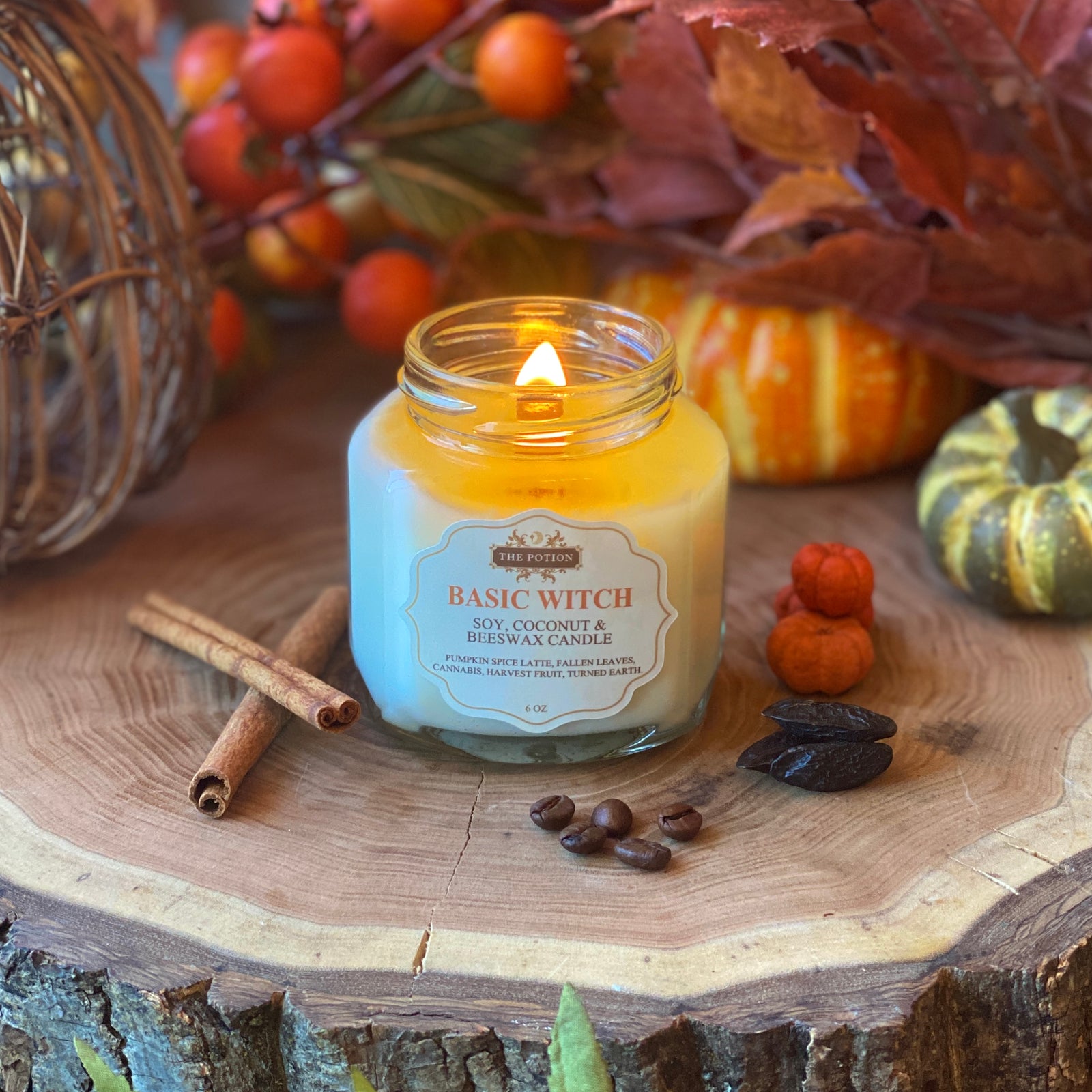 BASIC WITCH. Soy, Coconut & Beeswax Candle