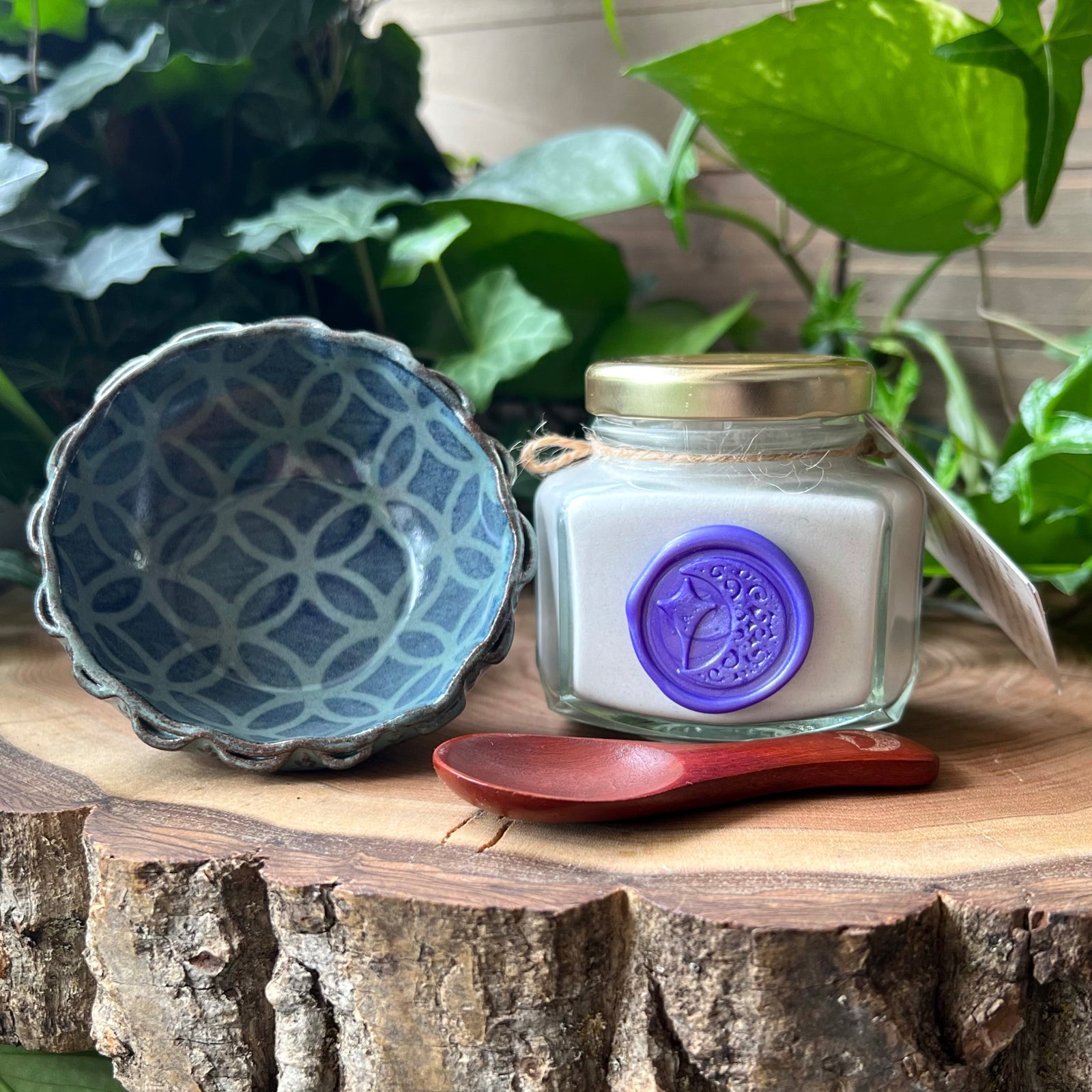 Artisan Mixing Bowl, Wooden Spoon & Alchemy Mask Set